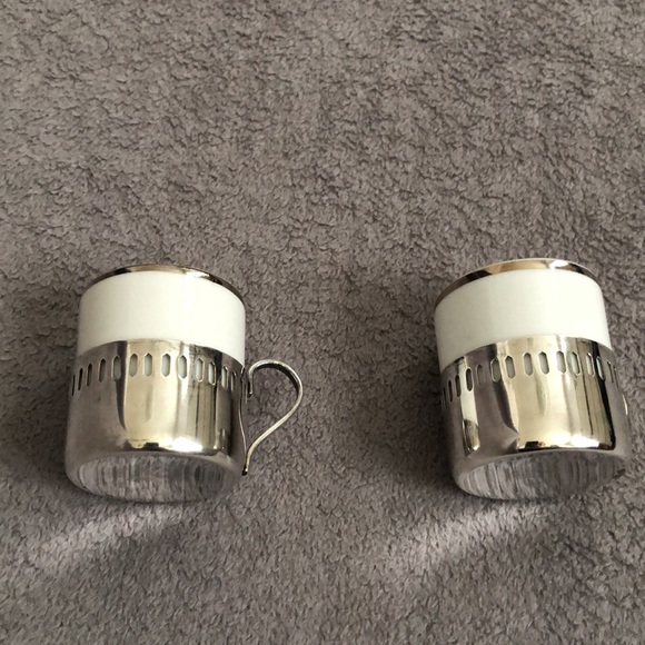 Bellini Verocruz Vintage Silver Plated Espresso Cups - Picture 1 of 12